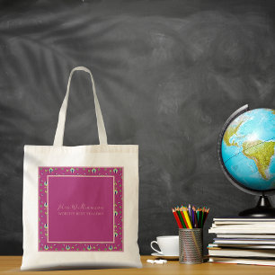 Sac fourre-tout floral moderne brillant de l'ensei