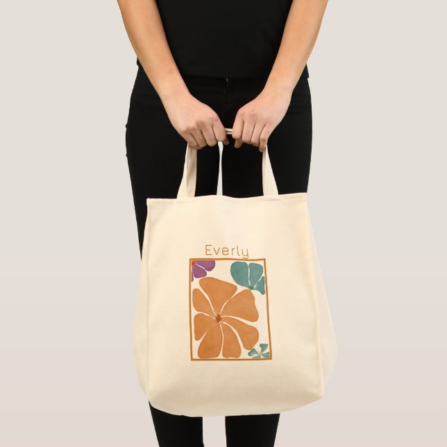Sac fourre-tout Floral Moderne De Jolie Aquarelle (Devant (produit))