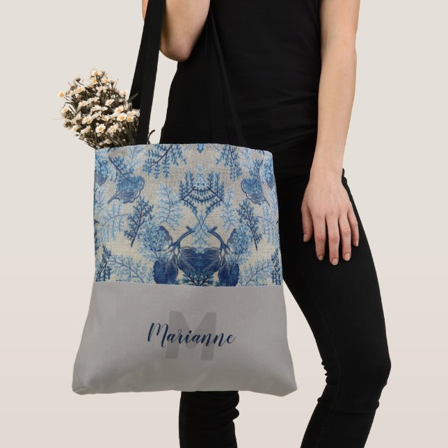 Sac fourre-tout Floral Monogramme Stylisé (De près)