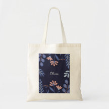 Sac fourre-tout floral - personnalisé