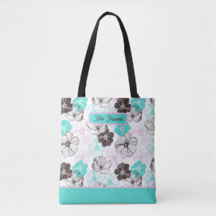 Sac fourre-tout Floral personnalisé