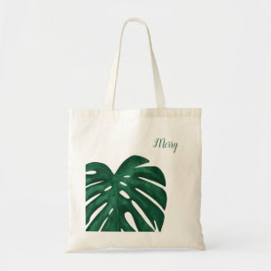 sac fourre-tout floral personnalisé feuille de mon