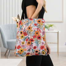 Sac fourre-tout Floral pour le shopping quotidien