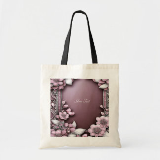 Sac fourre-tout floral rose