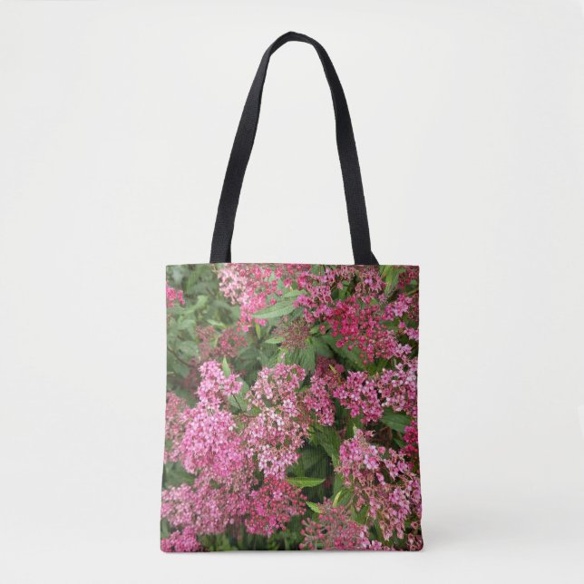 Sac fourre-tout floral rose nature (Devant)