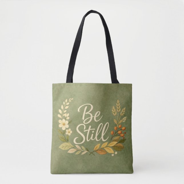 Sac fourre-tout "Floral Stillness" (Devant)