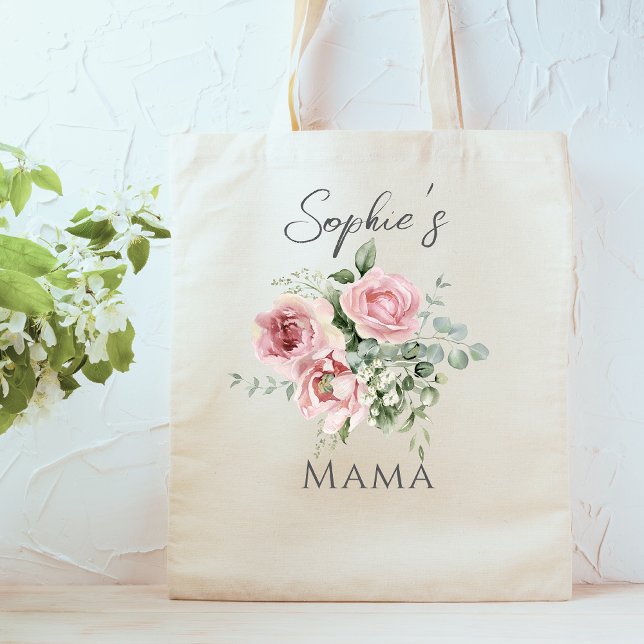 Sac fourre-tout floral sur mesure Mama (Créateur téléchargé)