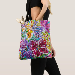 Sac fourre-tout Floral Vase Bleu