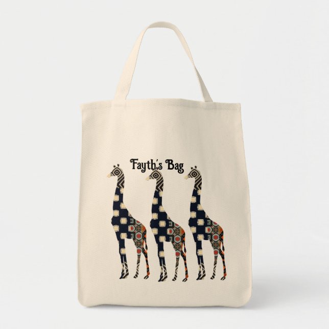 Sac fourre-tout Florillas Giraffe (Devant)