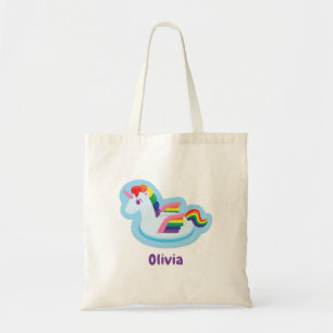 Sac fourre-tout flottant arc-en-ciel licorne à ail