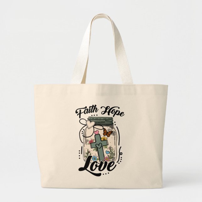 Sac fourre-tout Foi, Espérance, Amour (Devant)
