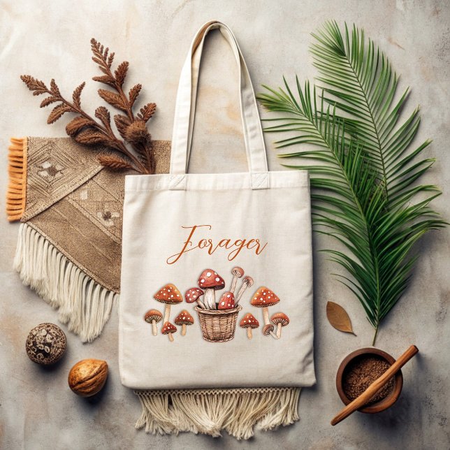 Sac fourre-tout Forager de champignons rouges (Créateur téléchargé)