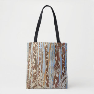 Sac fourre-tout forestier bleu clair et Brown