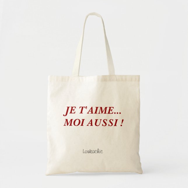 Sac fourre-tout français à toile (Devant)