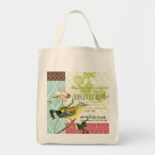 Sac fourre-tout français vintage moderne à oisea