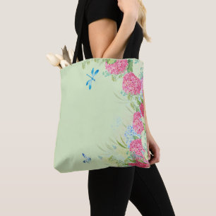 Sac fourre-tout frontalier latéral Hydrangea