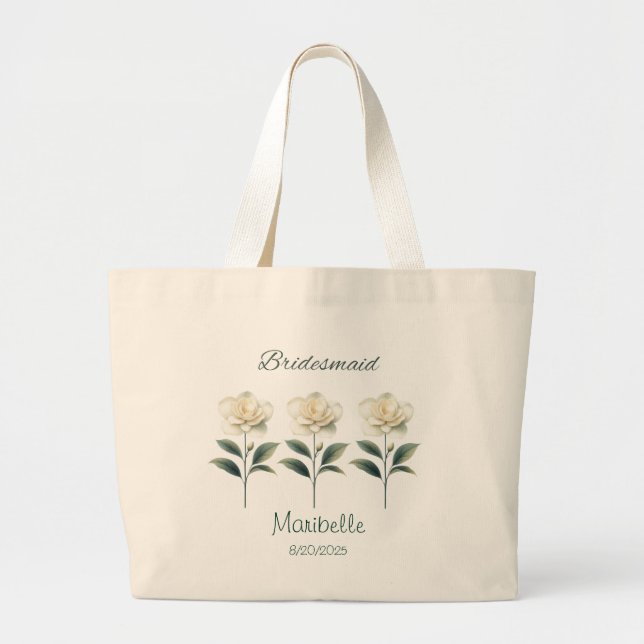 Sac fourre-tout Gardenia de domestique personnalis (Devant)