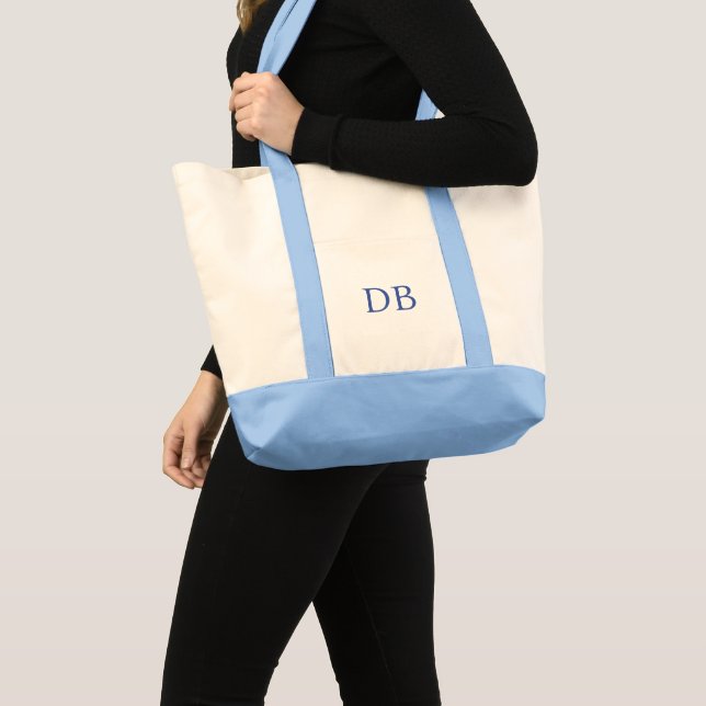 Sac fourre-tout géant avec initiales personnalisée (Devant (produit))