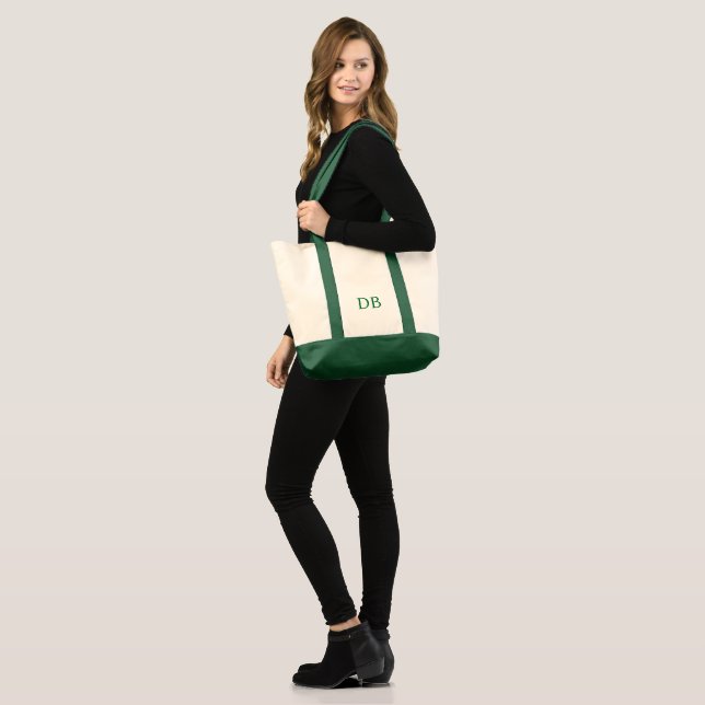 Sac fourre-tout géant avec initiales personnalisée (Devant (modèle))