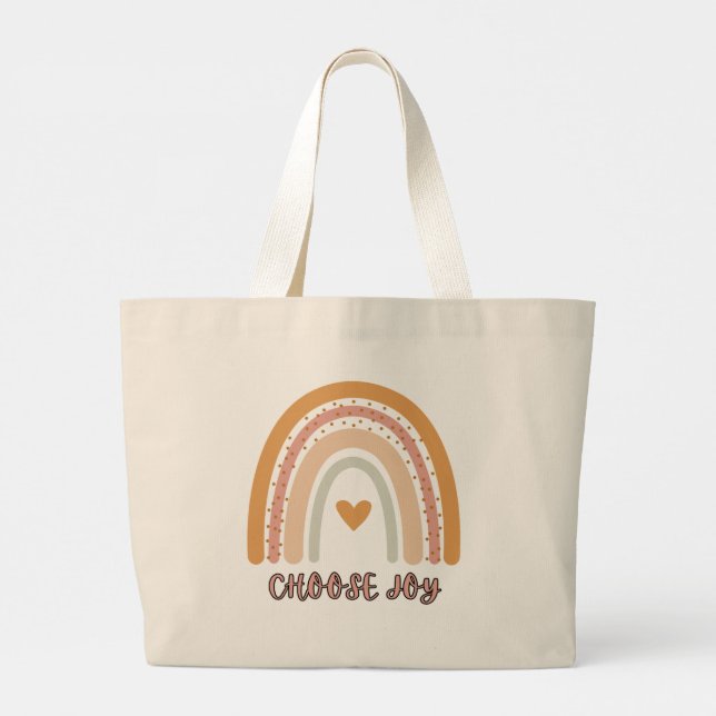 Sac fourre-tout géant Boho Rainbow « Choisissez la (Dos)