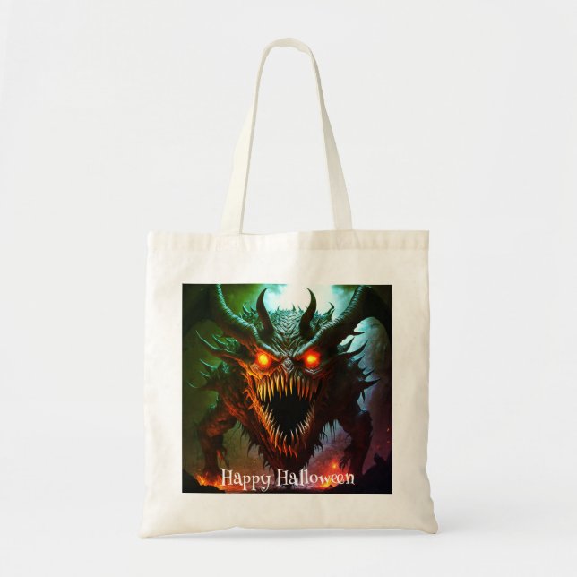 Sac fourre-tout géant de monstre d'Halloween (Devant)