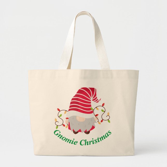 Sac fourre-tout géant de Noël Gnomie (Devant)