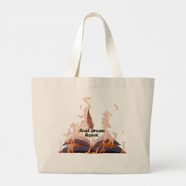 Sac fourre-tout géant Livre Flamboyant - Lis Rêve  (Dos)