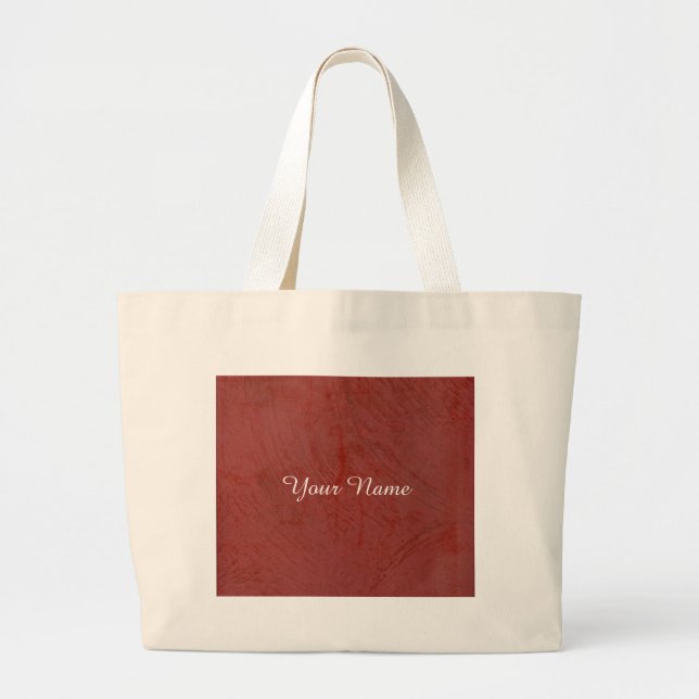 Sac fourre-tout géant personnalisé rouge (Devant)