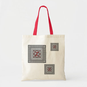 Sac fourre-tout géométrique alterné