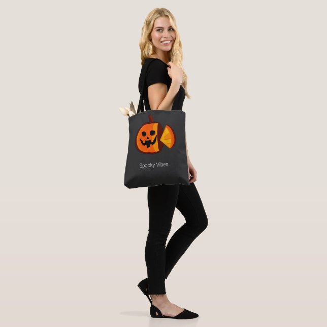 Sac fourre-tout géométrique citrouille (Sur le modèle)