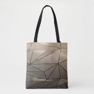 Sac fourre-tout géométrique rose Gold