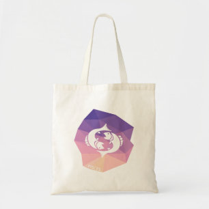 Sac fourre-tout géométrique rose pisch