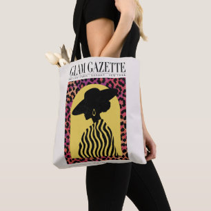 Sac fourre-tout Glam Gazette à imprimé léopard