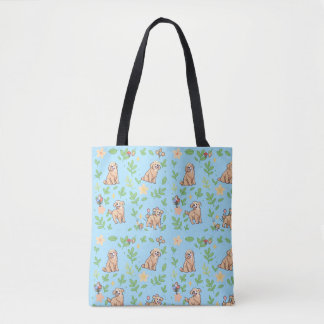 Sac fourre-tout Golden Retriever Mignon Pastel Pri