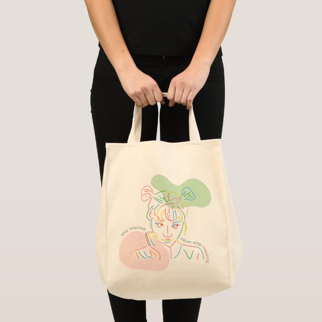 Sac fourre-tout Good Vibes Only |Citation positive (Devant (produit))