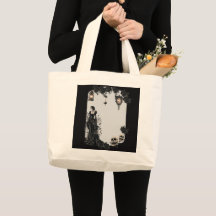 Sac fourre-tout gothique Halloween | Rose noire de