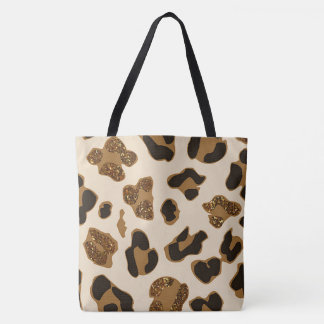 Sac fourre-tout grand de parties scintillant tan