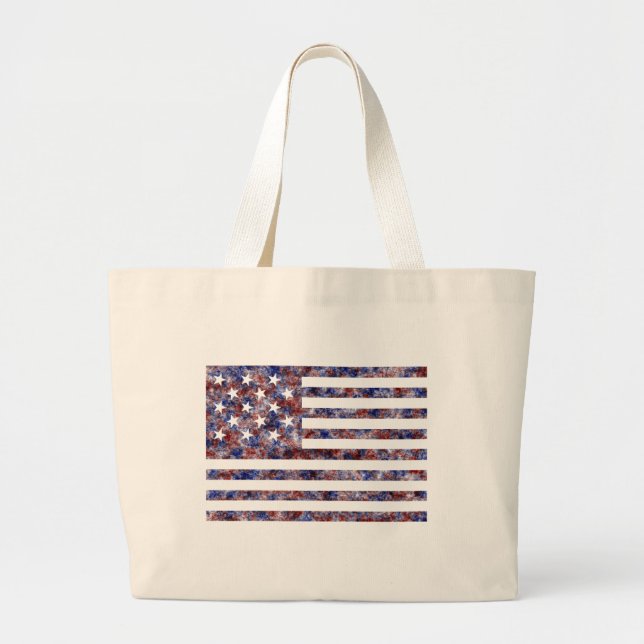 Sac fourre-tout grand format avec drapeau américai (Devant)