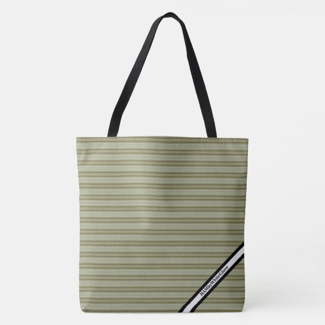 Sac fourre-tout grand format HAMbyWG - Rayures hor (Devant)