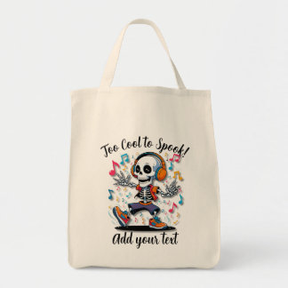 Sac fourre-tout grande taille Halloween squelette