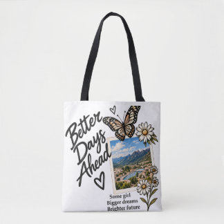 Sac fourre-tout graphique papillon Meilleurs Jours