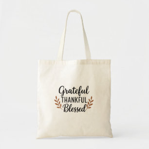 Sac fourre-tout Grateful, Thankful, Blessed