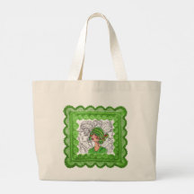 Sac fourre-tout Green Flapper Girl