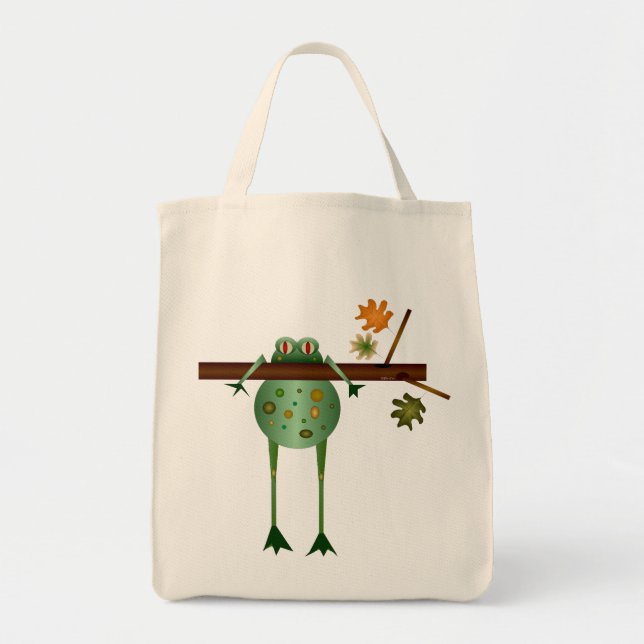 Sac fourre-tout Grenouille arboricole "Hanging in  (Devant)