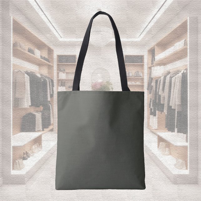 Sac fourre-tout gris forêt foncé - Couleur tendanc (Créateur téléchargé)