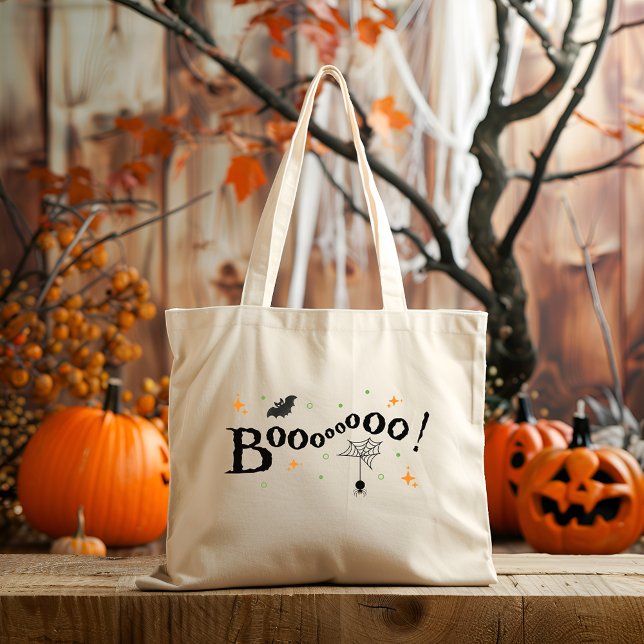 Sac fourre-tout Halloween Boo Canvas (Créateur téléchargé)