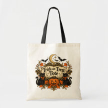 Sac fourre-tout Halloween Chat Noir Vintage pour f