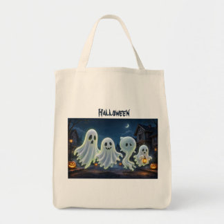 Sac fourre-tout Halloween Citrouille Fantôme Épouv