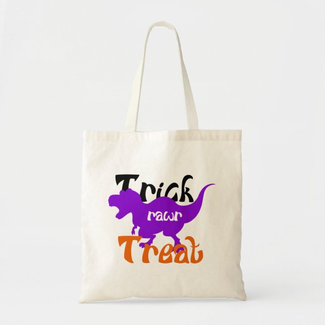 Sac fourre-tout Halloween de dinosaure mignon pour (Devant)