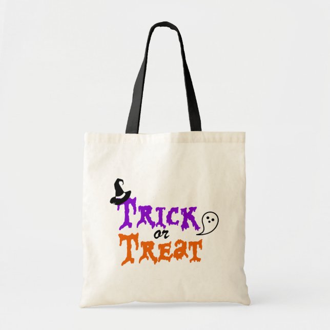 Sac fourre-tout Halloween de truc ou de traitement (Devant)